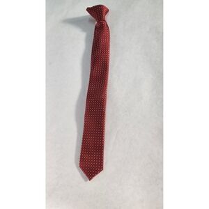 Stafford Red Tie Clip‎ On Polka Dot Kids Formal Occasion